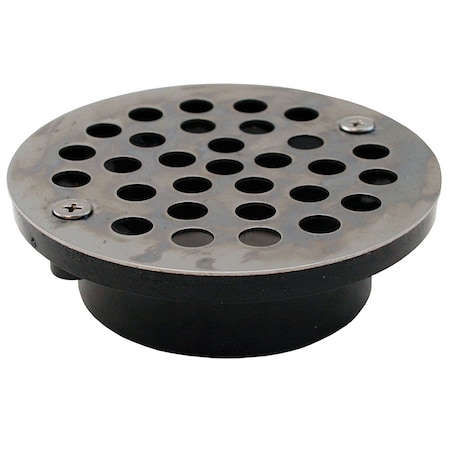 Jones Stephens 2in. x 3in. General Purpose ABS Drain with 4-1/4in. Stainless Steel Round Strainer D54301